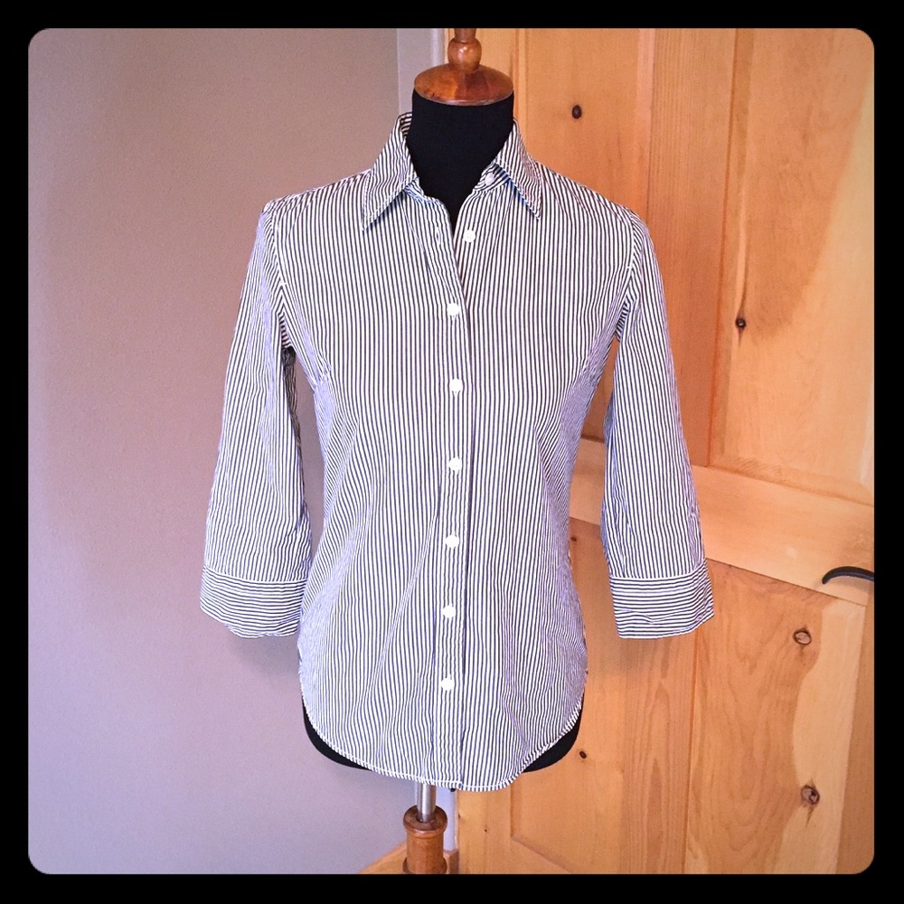 J. Crew Striped Button Down